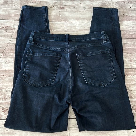 J Brand Alana High Rise Skinny Jeans in Shy Wash Dark Black Blue - Picture 9 of 12